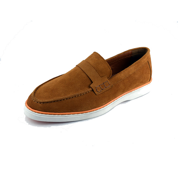 Mocassin pour homme 113 marron daim..........   Mocassin homme Maroc